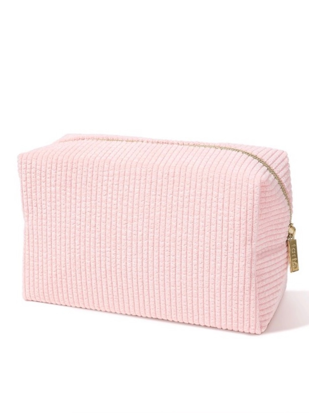 Tarte Vintage Vibe pastel pink makeup bag + charm
